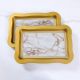 White Oak Waved Serving Tray 2 Pcs Set 362 X 245 Cms - Max5-118-010C
