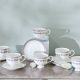 Beyonce Damask 26-Piece New Bone China Dinner Set Serve-8
