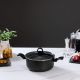 Grace Black Marble Coating 28Cm Casserole - 15017