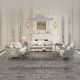 Hamilton  Fabric Sofa Set - Sea Green / Champagne