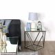 Luis End Table - Antique / Silver
