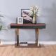 Roma Console Table-Walnut/Golden